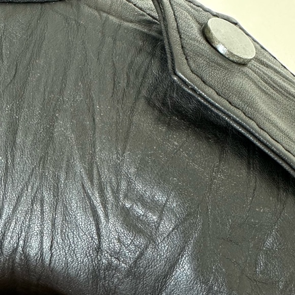Walter Baker Vikki Two Toned Motorcycle Leather Jacket - Picture 16 of 16